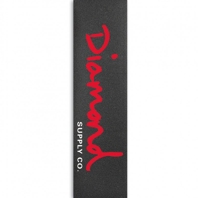 Diamond OG Script Red 9.0 Sheet Skateboard Griptape