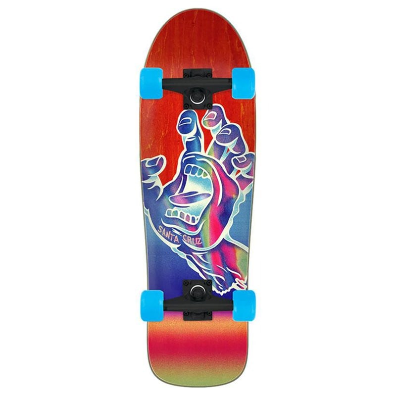 Santa Cruz Iridescent Hand Shaped Cruzer 32" Cruiser Skateboard Complete