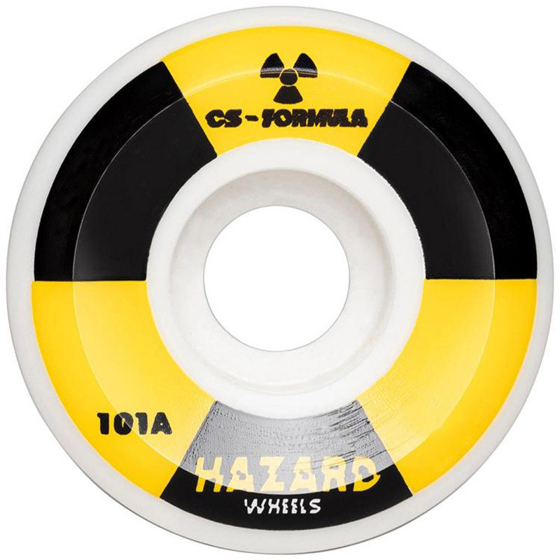 Hazard Radio Active Cs Conical White 58mm 101A Skateboard Wheels