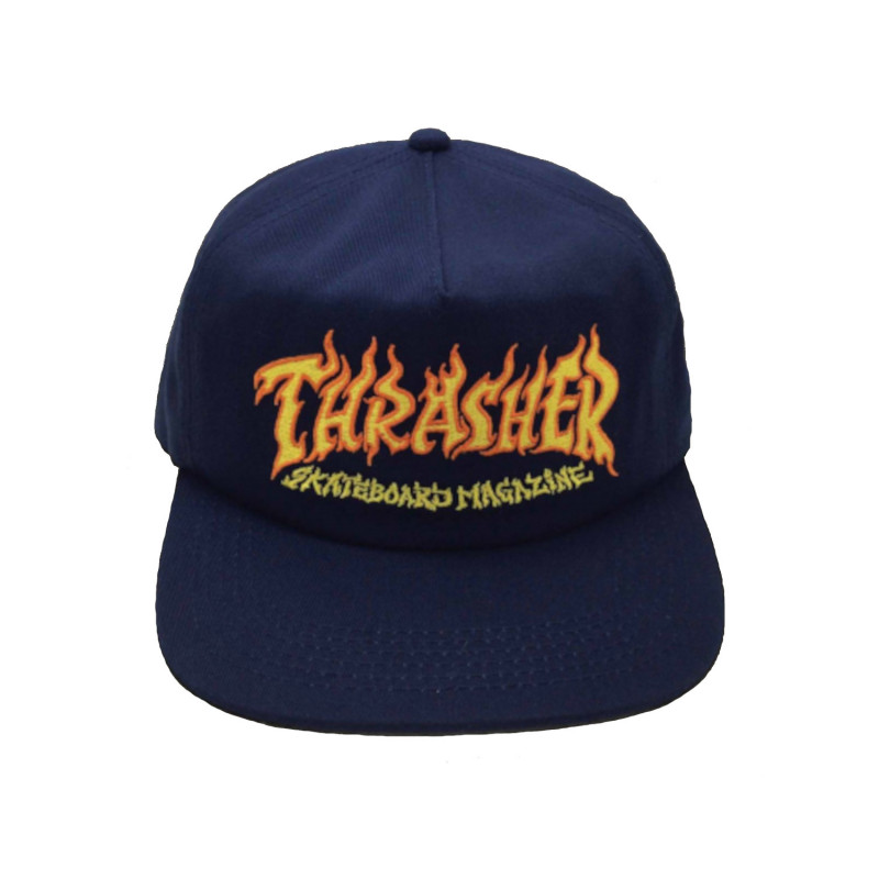 comprar Thrasher Fire Logo Snapback en la Sickest tienda de longboard