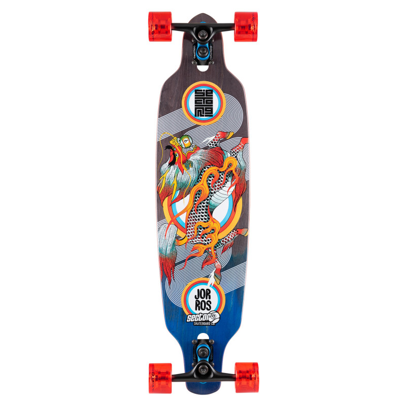 Sector 9 Fractal Kirin 36" Drop Through Cruiser Skateboard Complete Sector 9 Fractal Kirin 36" Drop Through Cruiser Skateboard Complete