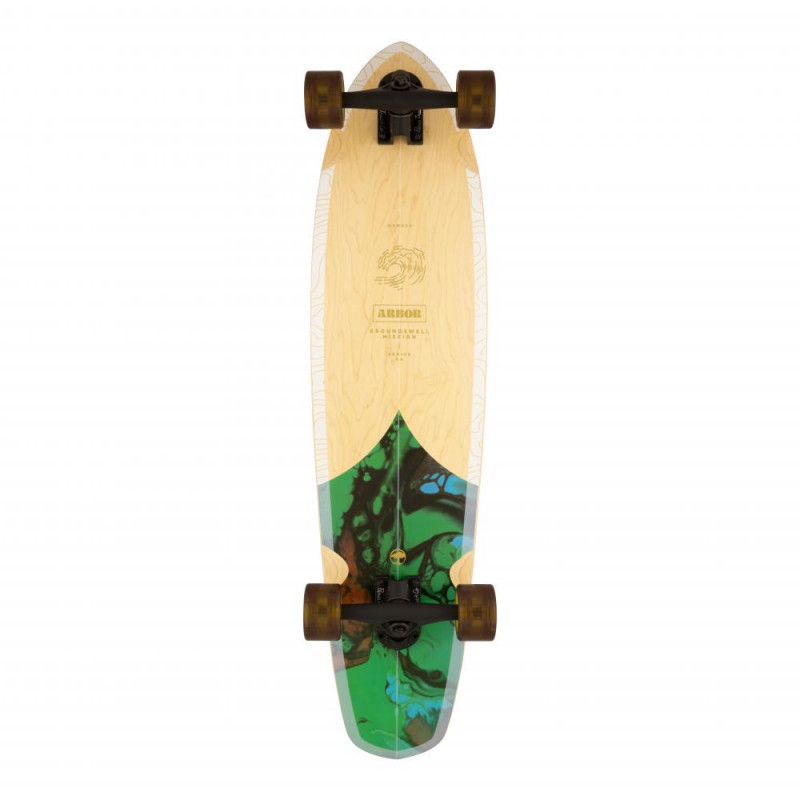 Arbor Groundswell Mission 35" Cruiser Skateboard Complete Arbor Groundswell Mission 35" Cruiser Skateboard Complete