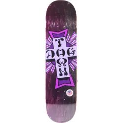 Dogtown Street Cross Purple Cross 8.0" Skateboard Deck