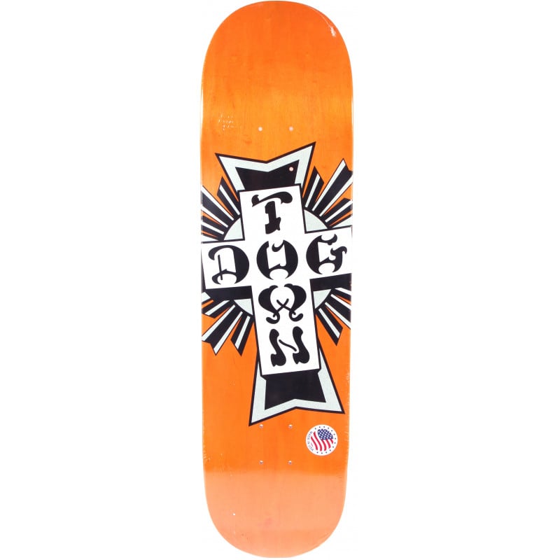 Dogtown Street Cross Silver Cross 8.25" Skateboard Deck