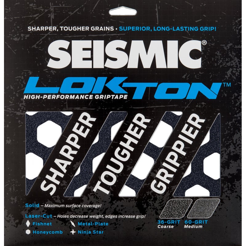 Seismic Lokton 60-grit Griptape sheets (3 pack)