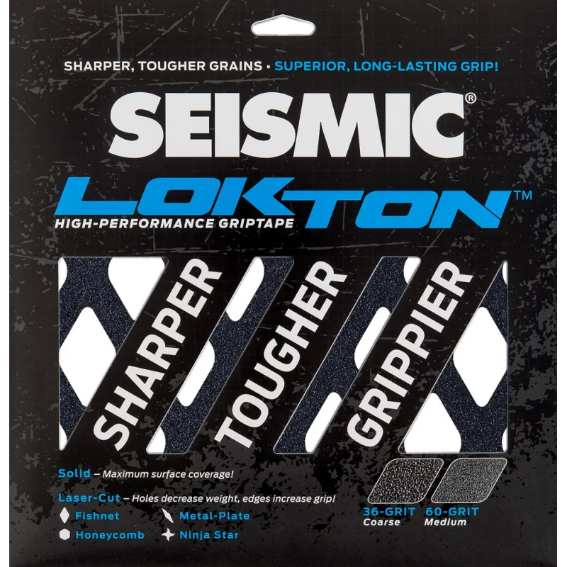 Seismic Lokton 60-grit Griptape sheets (3 pack)