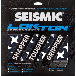 Seismic Lokton 36-grit Griptape sheets (3 pack)