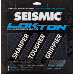 Seismic Lokton 36-grit Griptape sheets (3 pack)