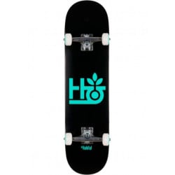 Habitat Pod 8.0" Black/Teal Skateboard Complete