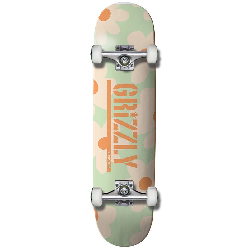 Grizzly Power Flower 8.0" Skateboard Complete