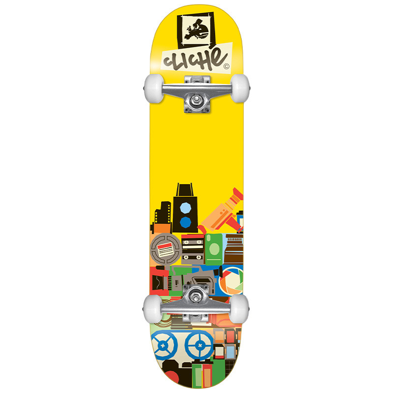 Cliche Document FP Yellow 8.0" Skateboard Complete