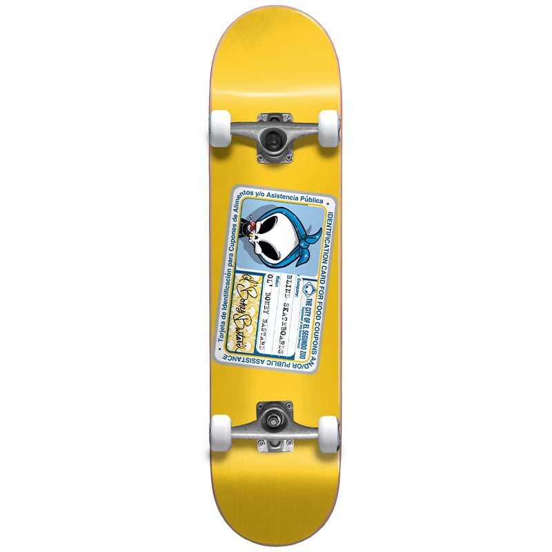 Blind Old Boney Bastard First Push Yellow 8.25" Skateboard Complete