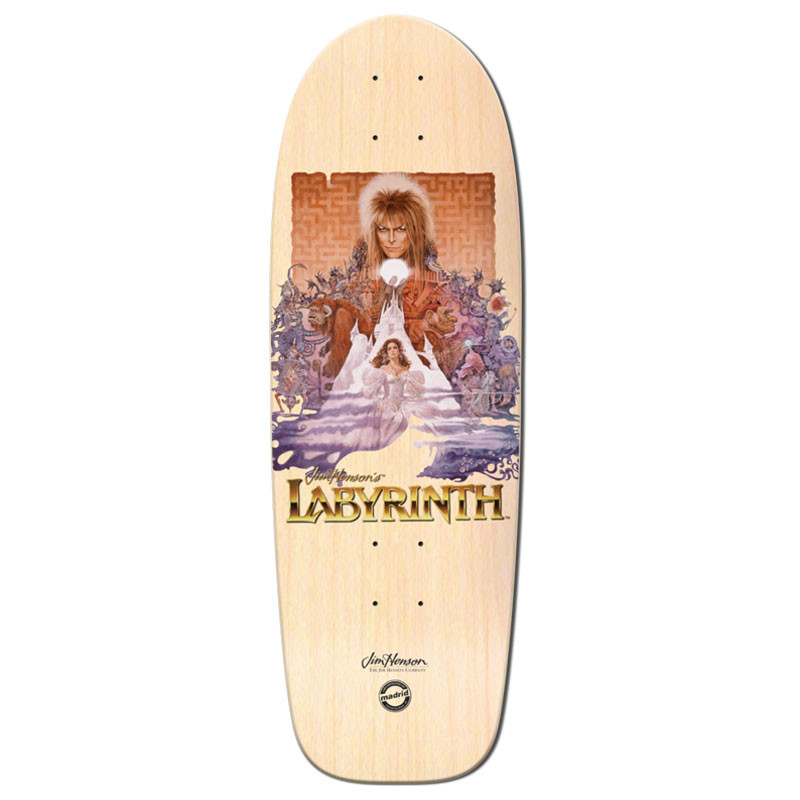 Madrid X Labyrinth Poster Clear 9.5" Skateboard Deck