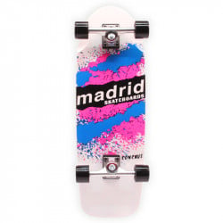 Madrid Marty Explosion White 29” - Old School Skateboard Complete