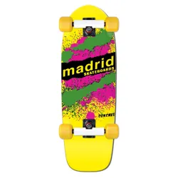 Madrid Marty Explosion Yellow 29" - Old School Skateboard Complete