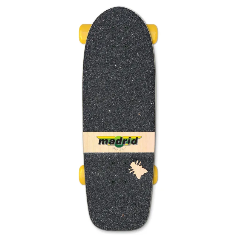 Madrid Marty Explosion Yellow 29" - Old School Skateboard Complete