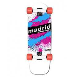 Madrid Marty Explosion White 29” - Old School Skateboard Complete