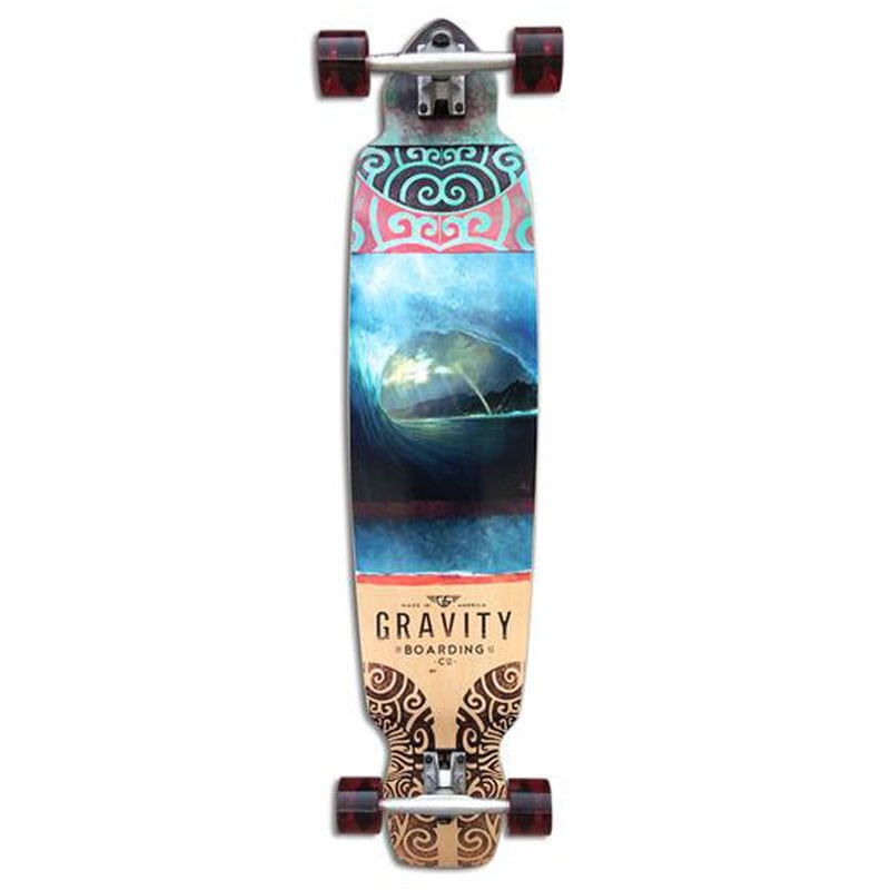 Gravity Drop Kick Rainbow Barrel 43" Longboard Complete Gravity Drop Kick Rainbow Barrel 43" Longboard Complete
