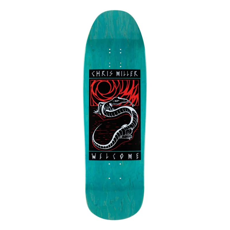 Welcome Chris Miller Lizard On Gaia 9.6" Skateboard Deck