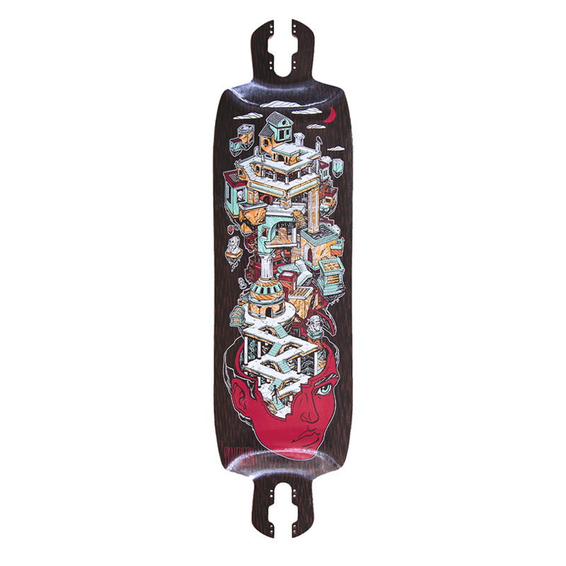 Pantheon Nexus FG Ruins Graphic 36.25" - Longboard Deck