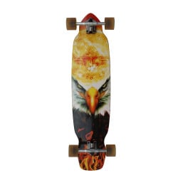 Gravity Carve Burning Eagle 39" Longboard Complete