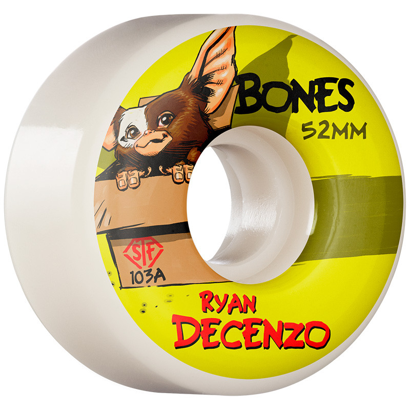 Bones STF Decenzo Gizzmo V2 Locks 52mm 103A Skateboard Rollen