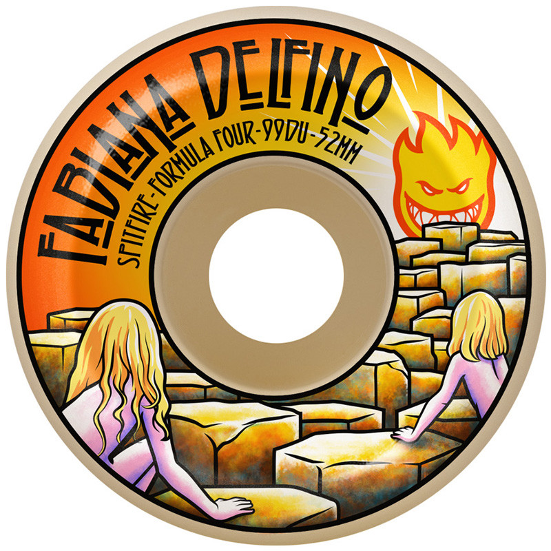Spitfire Fabiana Delfino F4 Conical 52mm 99D Skateboard Wielen Spitfire Fabiana Delfino F4 Conical 52mm 99D Skateboard Wielen
