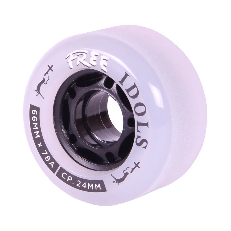 Free Wheels Smoke Idols 66mm 78A Longboard Rollen