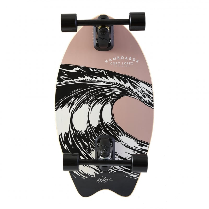 Hamboards Twisted Fin 26" Surfskate Complete