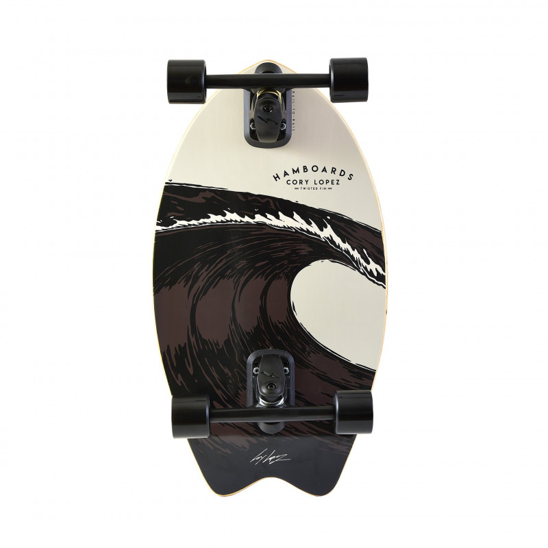 Hamboards Twisted Fin 26" Surfskate Complete