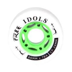 Free Wheels Platinum Idols 66mm 78A Longboard Rollen