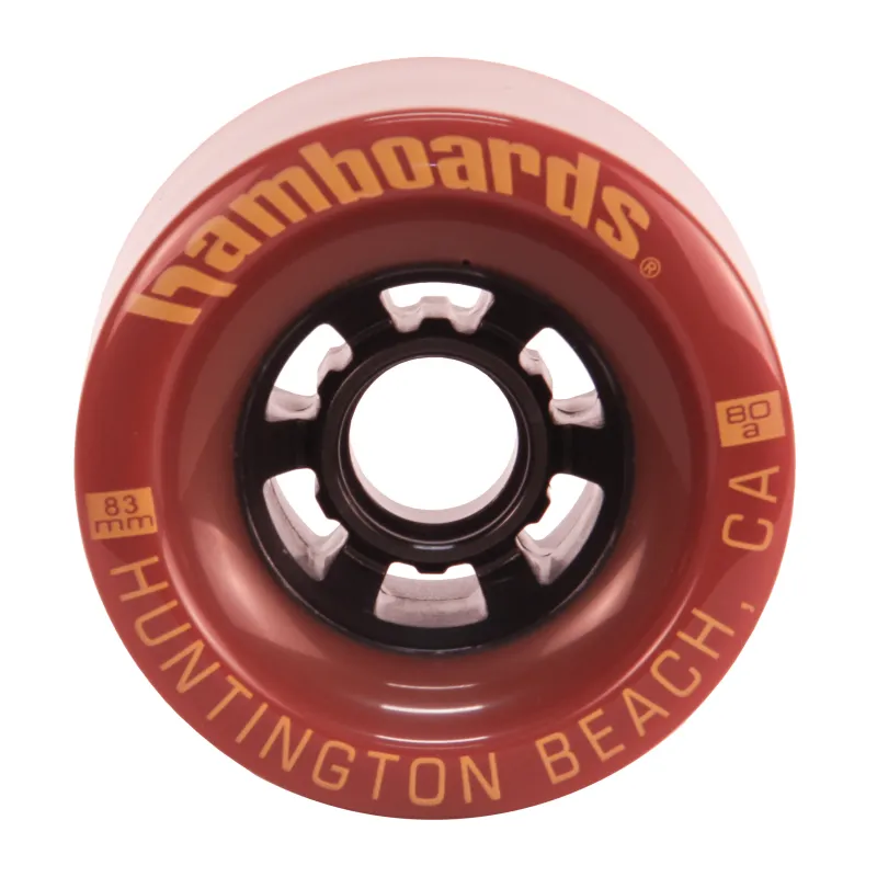 Hamboards PU 83mm 80A Longboard Rollen