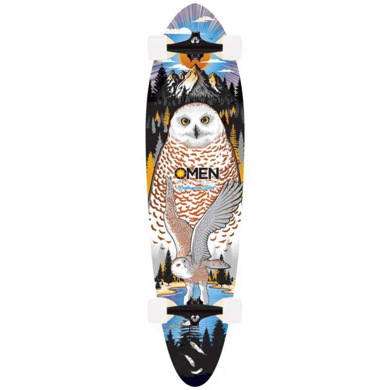 Omen Endangered Snowy Owl 38" Longboard Complete