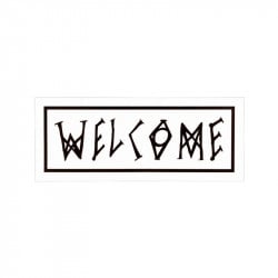 Welcome Scrawl Sticker