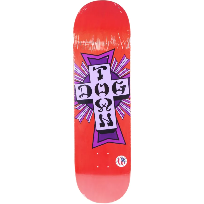 Dogtown Street Cross Purple Cross 8.25" Skateboard Deck