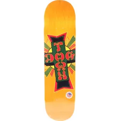 Dogtown Street Cross Rasta Cross 8.5" Skateboard Deck