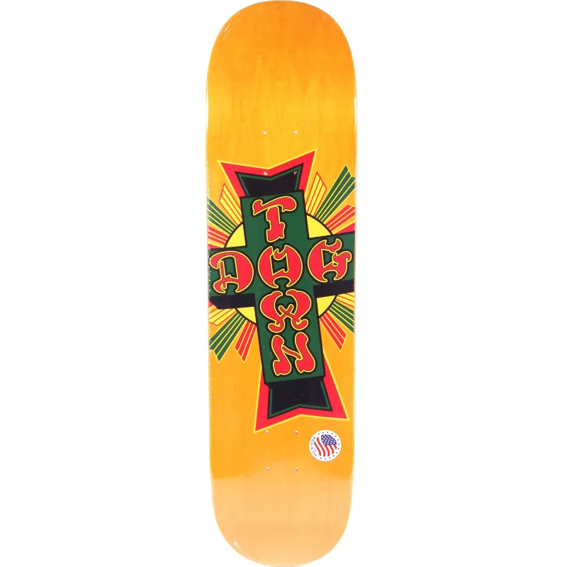 Dogtown Street Cross Rasta Cross 8.5" Skateboard Deck