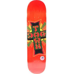 Dogtown Street Cross Rasta Cross 8.5" Skateboard Deck
