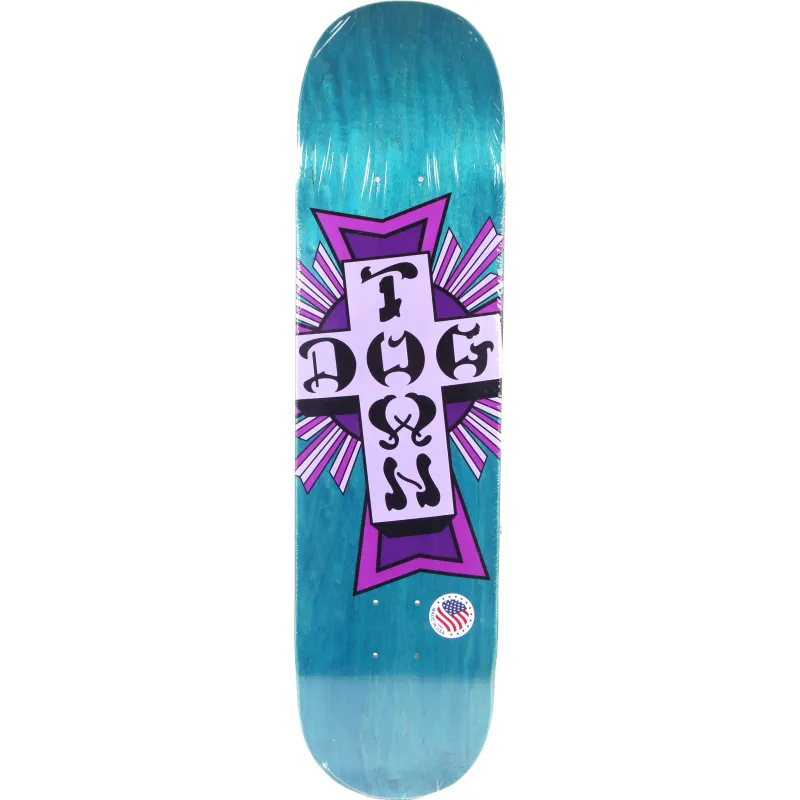 Dogtown Street Cross Purple Cross 8.25" Skateboard Deck