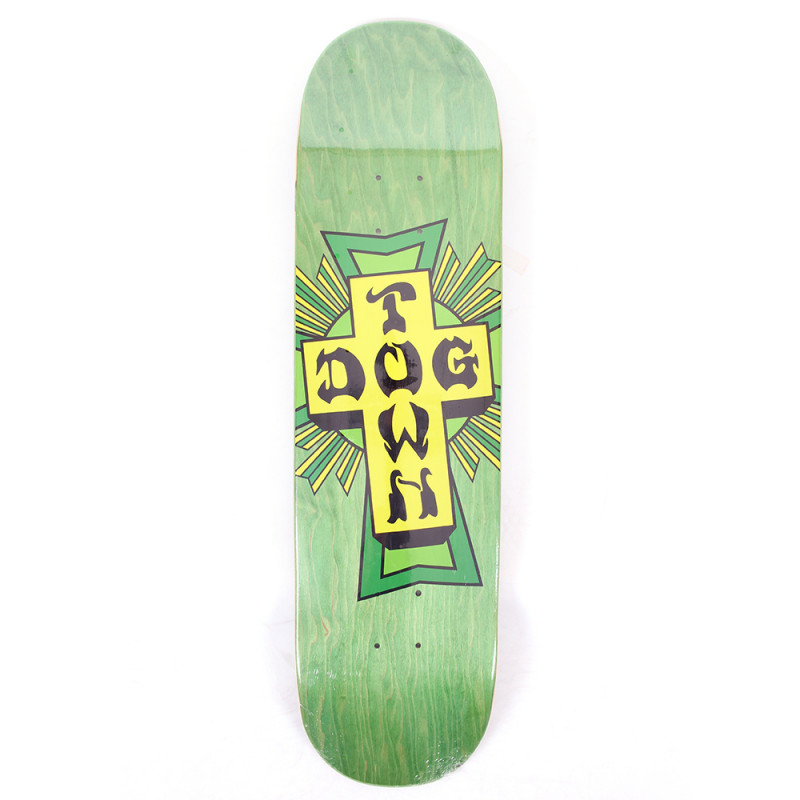 Dogtown Street Cross Green Cross 8.75" Skateboard Deck