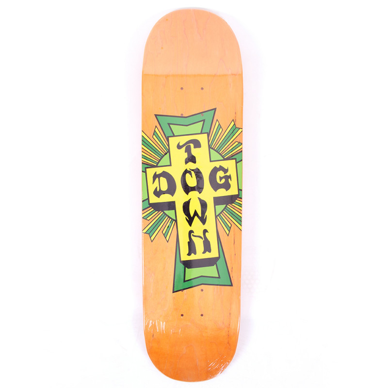 Dogtown Street Cross Green Cross 8.75" Skateboard Deck