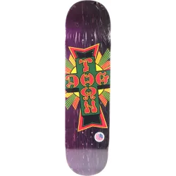 Dogtown Street Cross Rasta Cross 8.375" Skateboard Deck