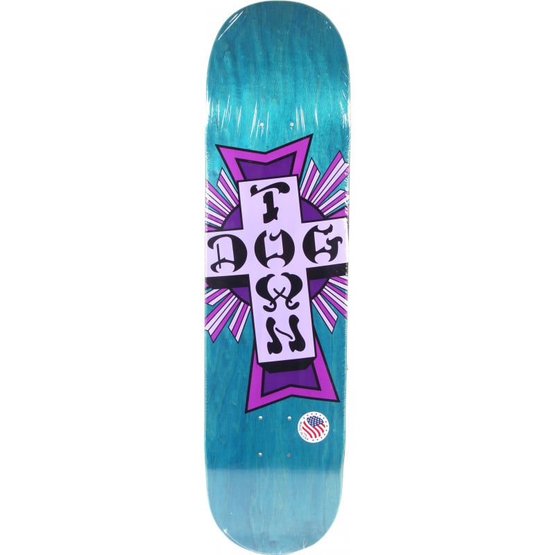 Dogtown Street Cross Purple Cross 7.875" Skateboard Deck