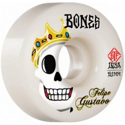 Bones STF Gustavo Gold Chainz V1 Skateboard 53mm 103A Skateboard Rollen
