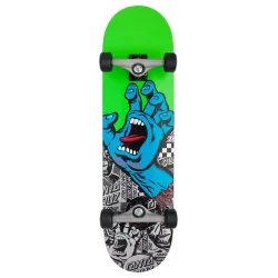 Santa Cruz Flier Hand Large Sk8 8.25" Skateboard Complete
