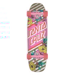 Santa Cruz Floral Stripe Street Skate 29" Cruiser Skateboard Complete