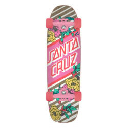 Santa Cruz Floral Stripe Street Skate 29" Cruiser Skateboard Complete