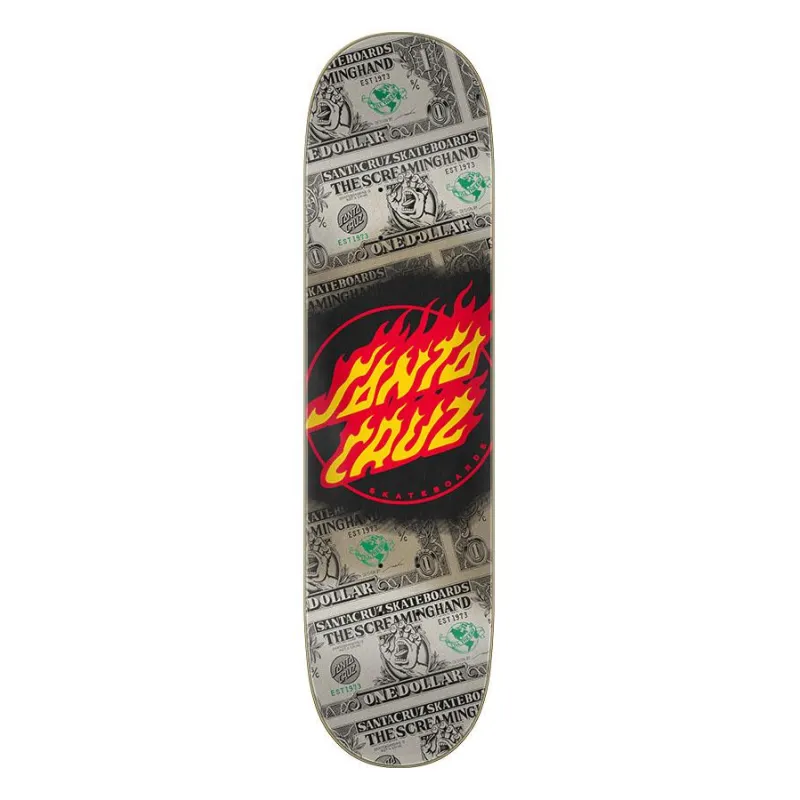 Santa Cruz Dollar Flame Dot 8.0" Skateboard Deck