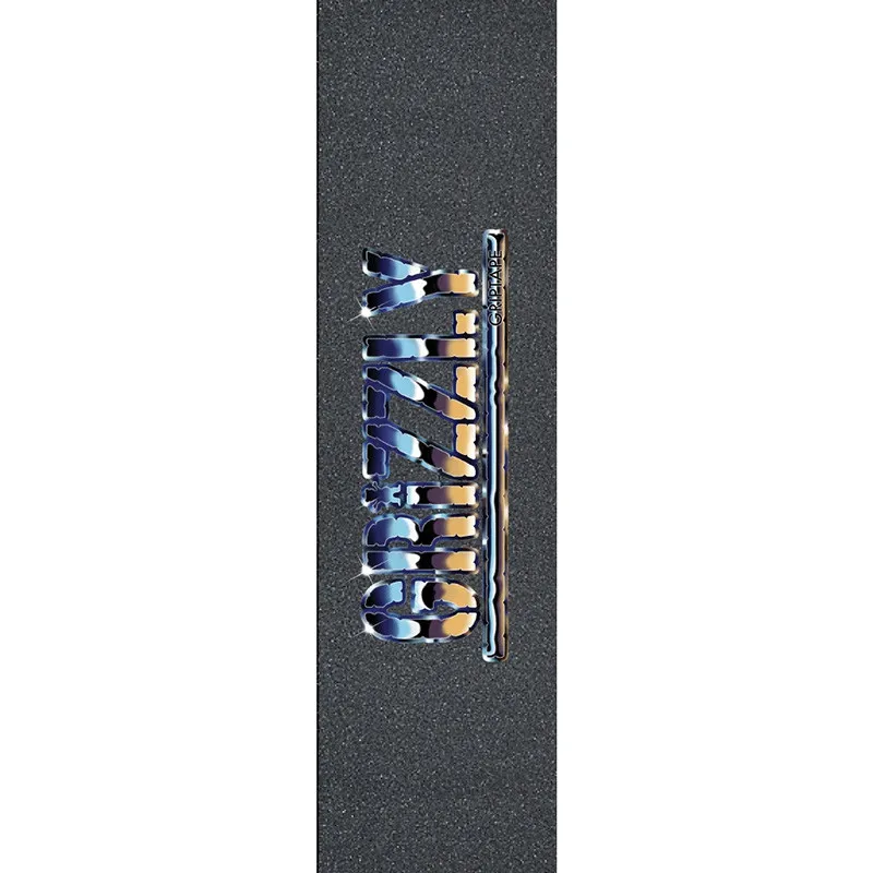 Grizzly Sittin On Chrome - Skateboard Griptape