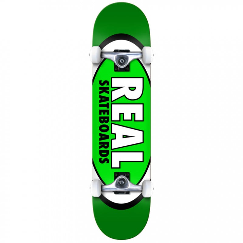 Real Classic Oval Green LG 8.0" Skateboard Complete